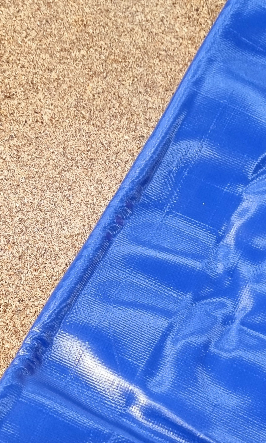 Custom 680GSM Super Heavy Duty Tarp with Rope Edge and Ripstop PVC – Navy Blue image 2