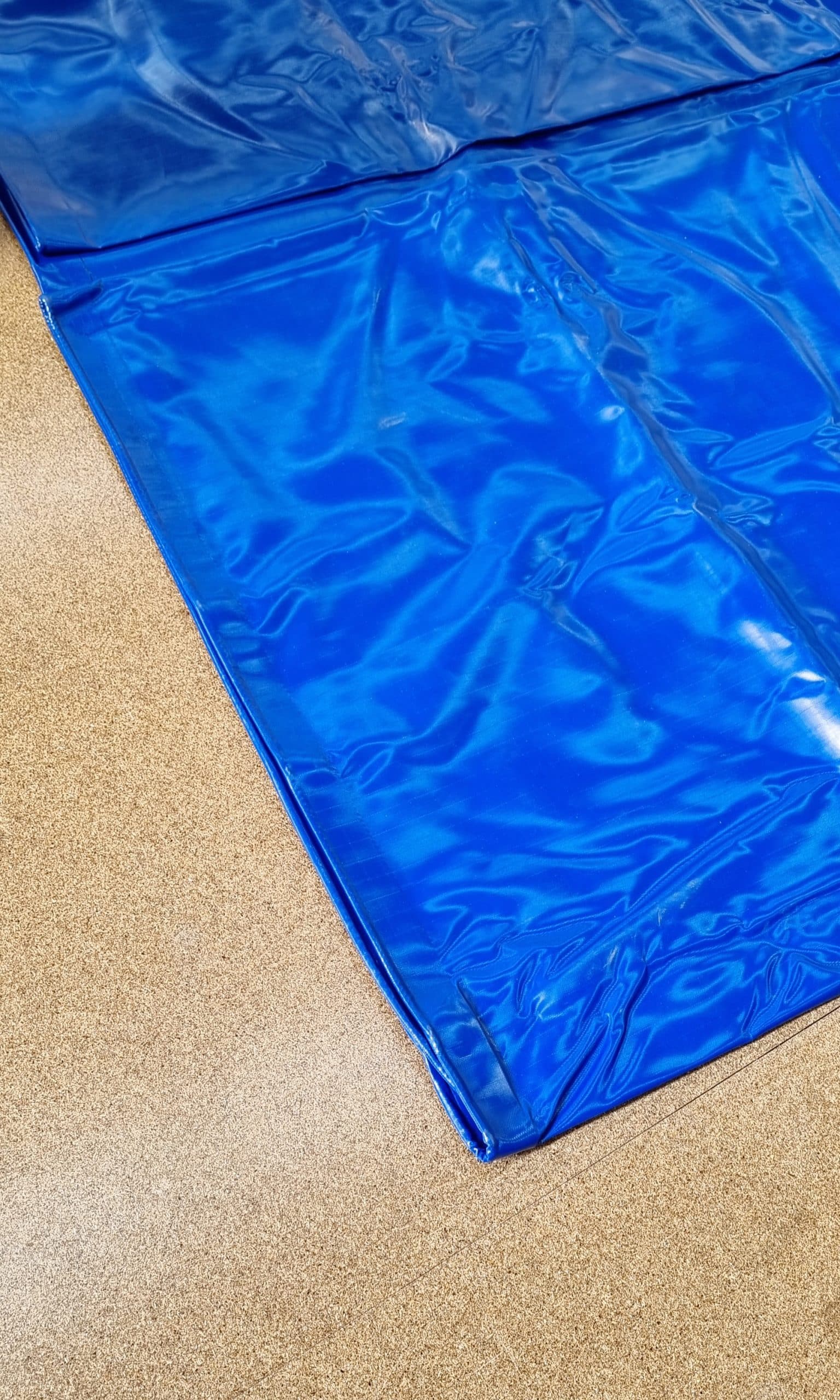 Custom 680GSM Super Heavy Duty Tarp with Rope Edge and Ripstop PVC – Navy Blue image 3
