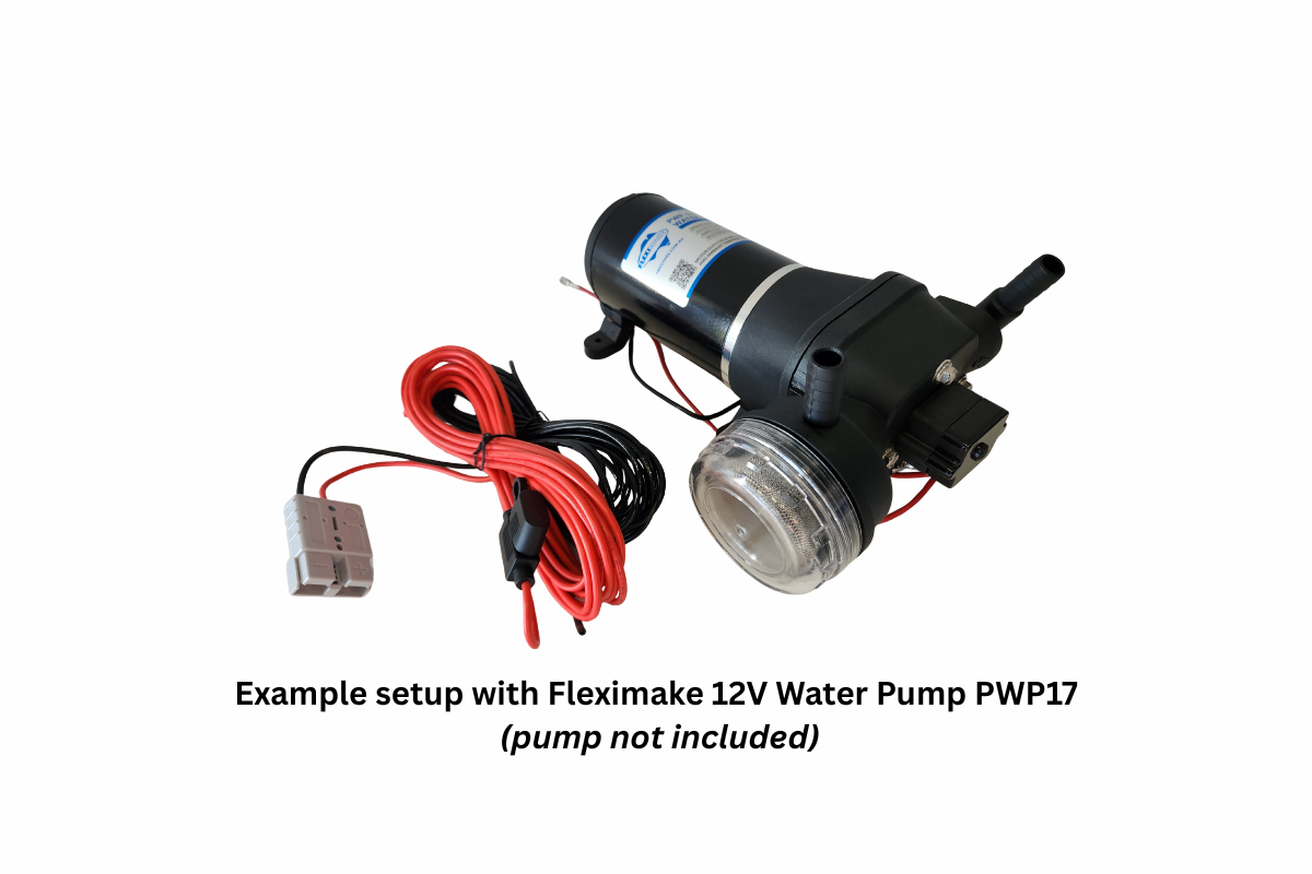 Fleximake Heavy-Duty 12VDC Anderson-Style Plug and Cable with Automotive In-line Fuse