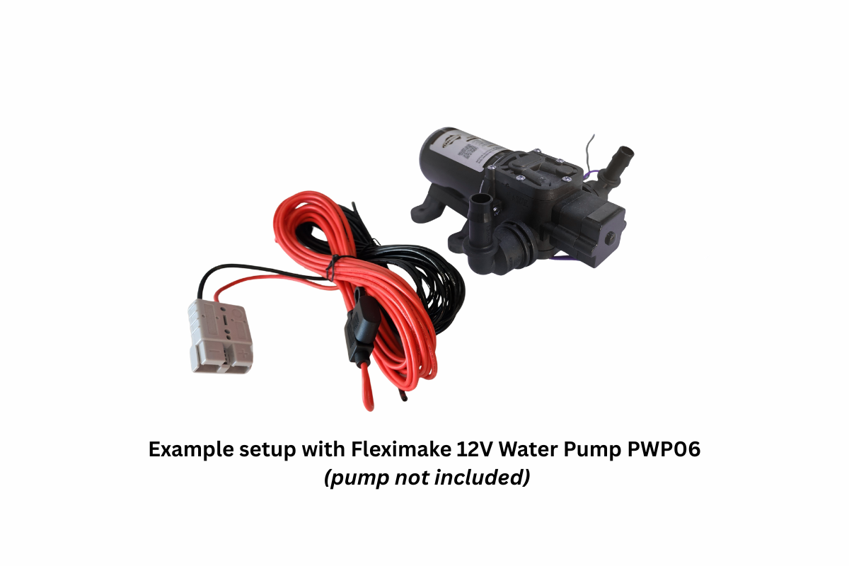 Fleximake Heavy-Duty 12VDC Anderson-Style Plug and Cable with Automotive In-line Fuse