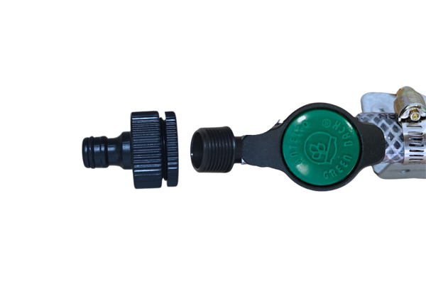 Universal 20/25mm Tap Adaptor x 12mm Male Snap on