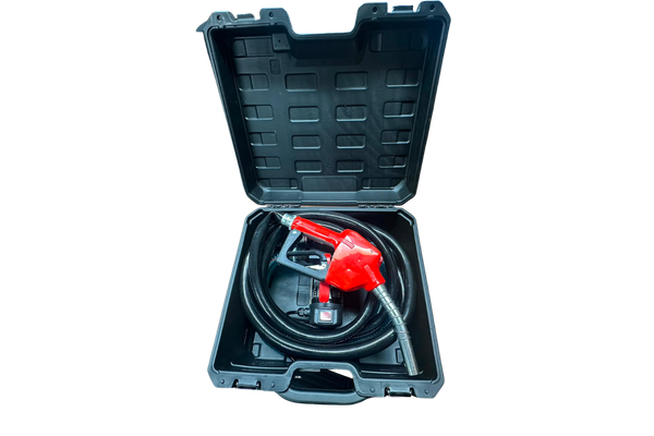12V Portable Diesel Transfer Pump Kit with Automatic Shut-Off Nozzle