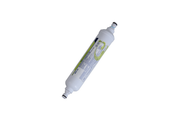 In-line post carbon water filter for water bladders