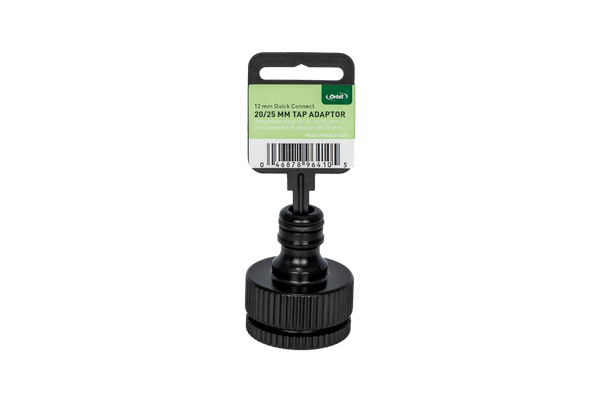 Universal 20/25mm Tap Adaptor x 12mm Male Snap on