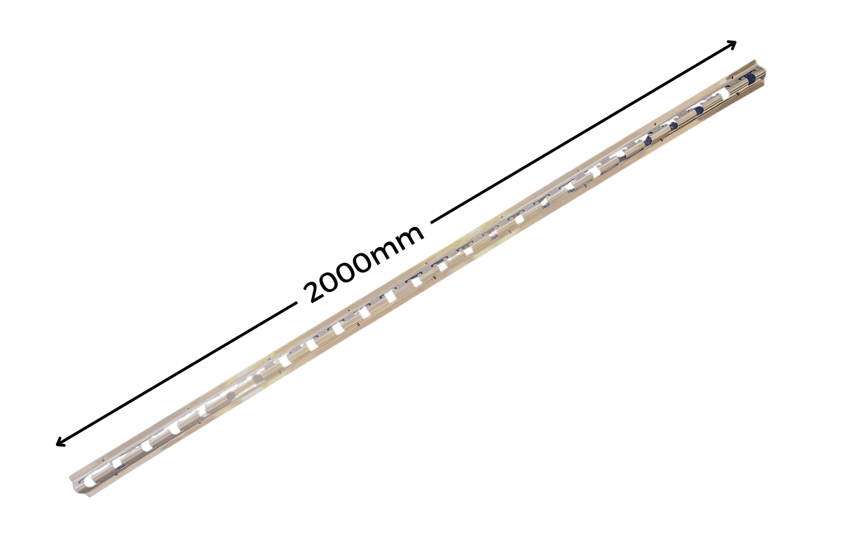 2m Stainless Steel 304 Type CN – PVC Strip Curtain Mounting Rail