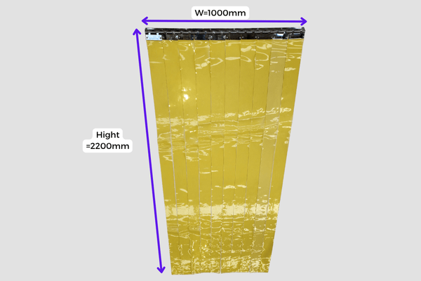 Anti-Insect PVC Strip Curtain Kit 1m Wide x 2.2m High image 10