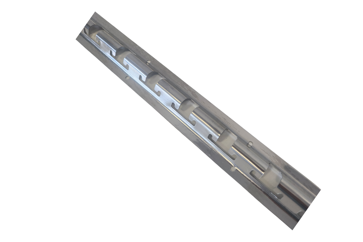2m Stainless Steel 304 Type CN – PVC Strip Curtain Mounting Rail