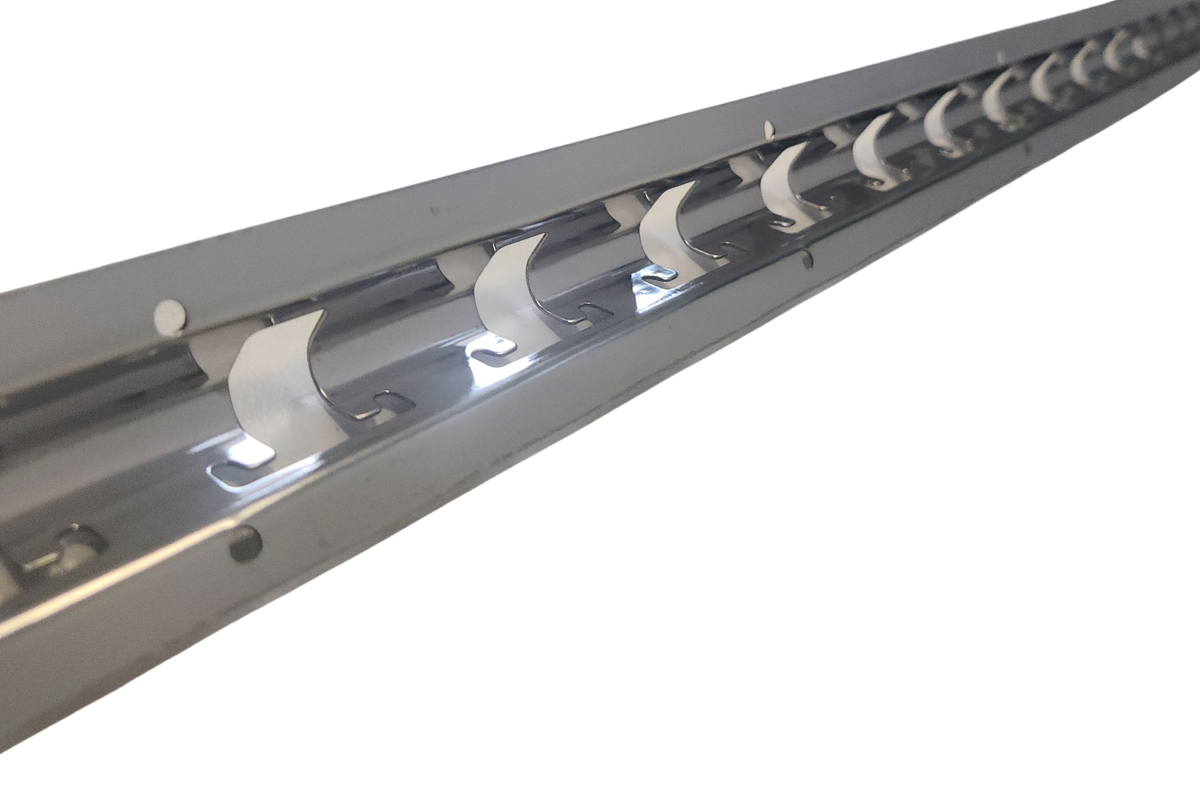 2m Stainless Steel 304 Type CN – PVC Strip Curtain Mounting Rail