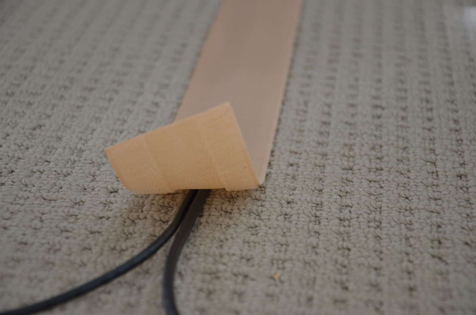 Cable Cover for Carpet - 100mm(width) Beige image 0