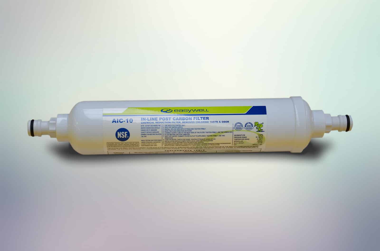 In-line post carbon water filter for water bladders image 2