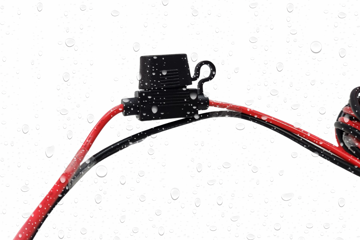 Fleximake Heavy-Duty 12VDC Anderson-Style Plug and Cable with Automotive In-line Fuse
