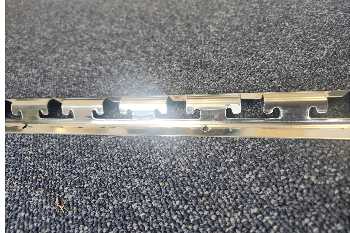2m Stainless Steel 304 Type CN – PVC Strip Curtain Mounting Rail