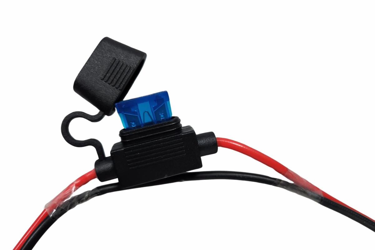 Fleximake Heavy-Duty 12VDC Anderson-Style Plug and Cable with Automotive In-line Fuse