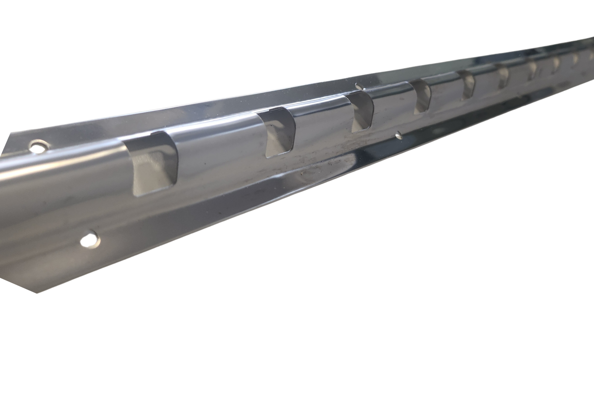 2m Stainless Steel 304 Type CN – PVC Strip Curtain Mounting Rail