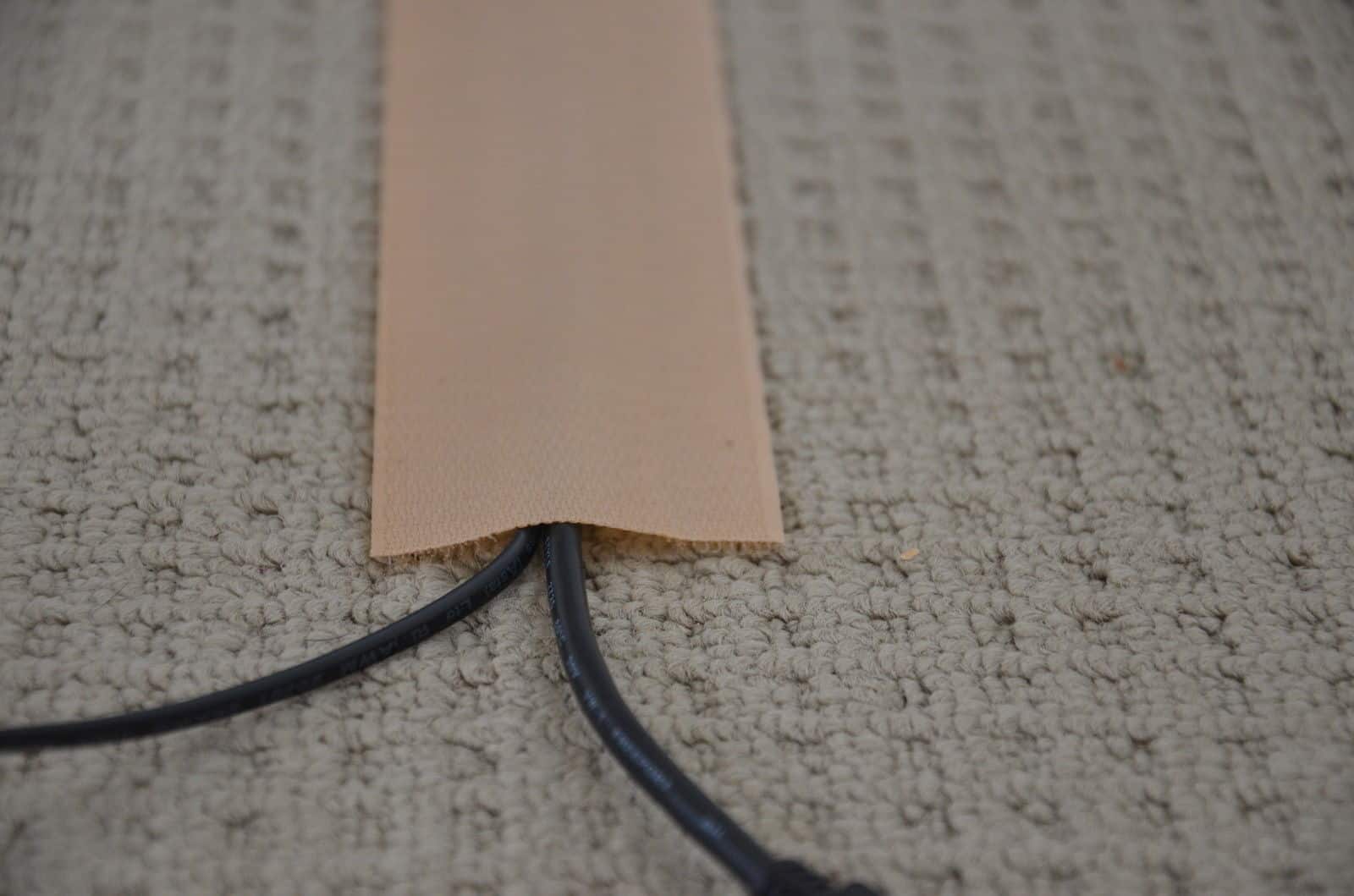 Cable Cover for Carpet - 100mm(width) Beige image 1
