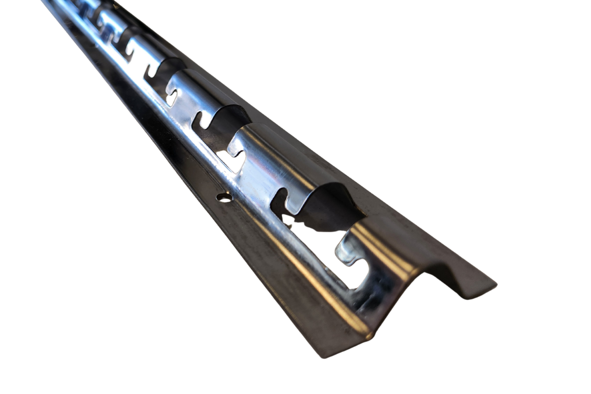 2m Stainless Steel 304 Type CN – PVC Strip Curtain Mounting Rail