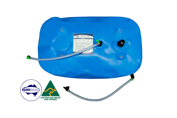 DW95BMP – 95L Box Drinking Water Bladder for Mitsubishi Pajeros’ 3rd Row Seat Well