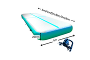 Inflatable Air Track Mat 20cm Thick x 1m Wide with Pump - 3m to 8m