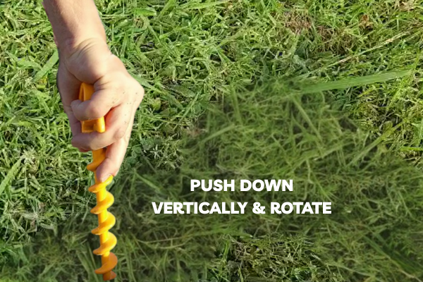 AnchorPro Multi-Ground Screw Peg with Twist Handle