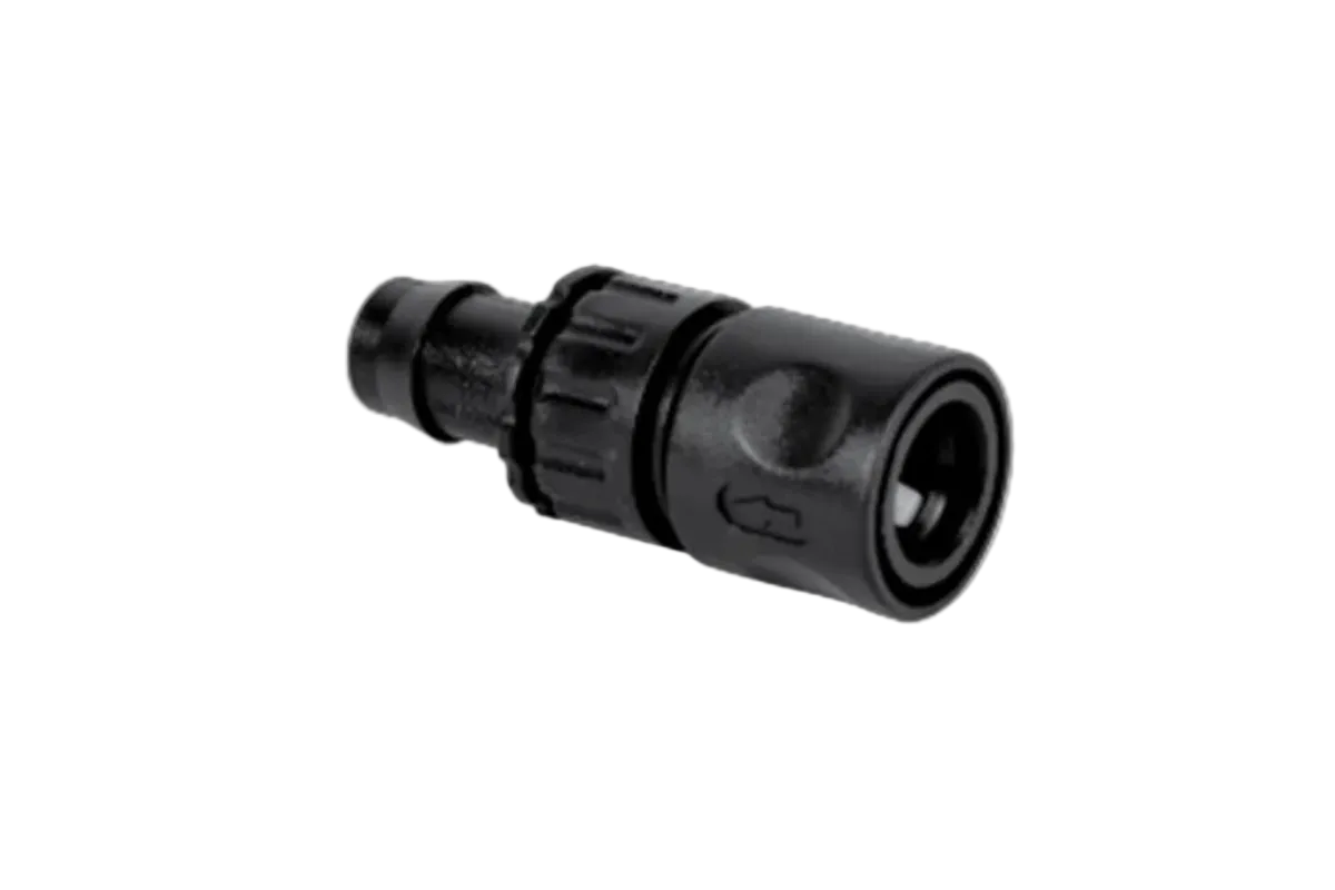 13mm Barbed to 12mm Female Snap-On Connector