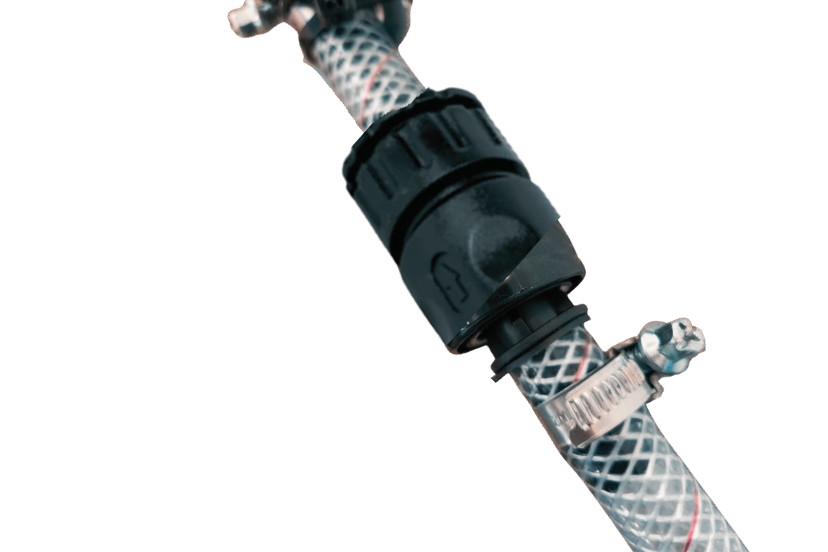 13mm Barbed to 12mm Female Snap-On Connector
