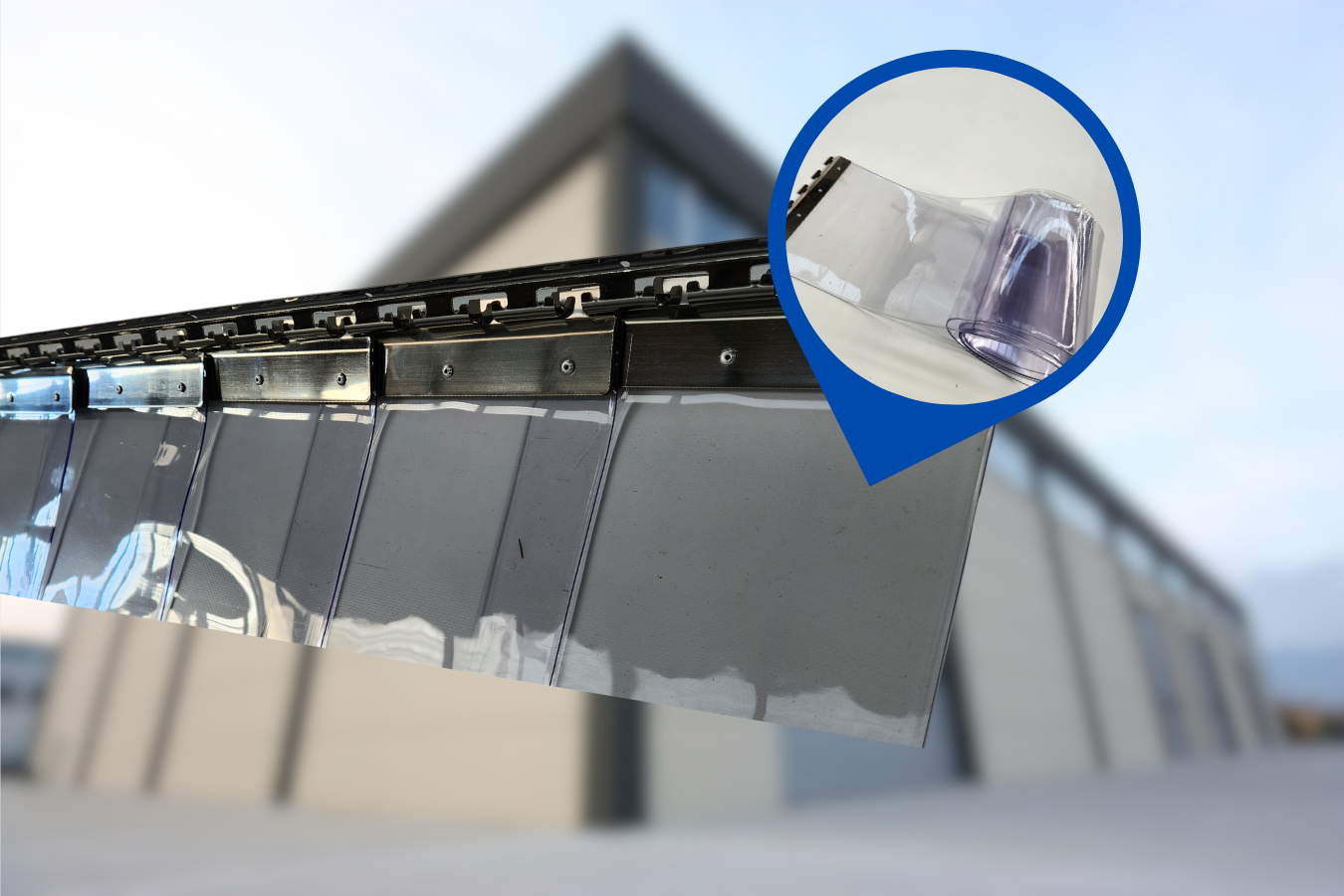 Extra Heavy-Duty Clear PVC Strip Curtain Kit –1.3m Wide x 3m High