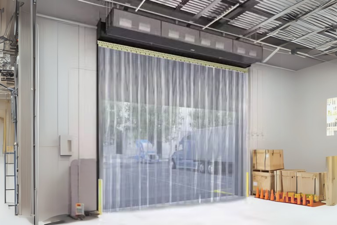 Extra Heavy-Duty Clear PVC Strip Curtain Kit –1.3m Wide x 3m High