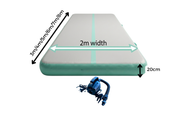 Extra Wide 2m Inflatable Air Track Mat 20cm Thick with Pump (3m–8m)