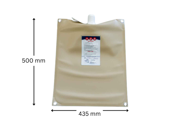 FB12SP 12L Collapsible Motorcycle Fuel Storage Bladder - Heavy Duty TPU