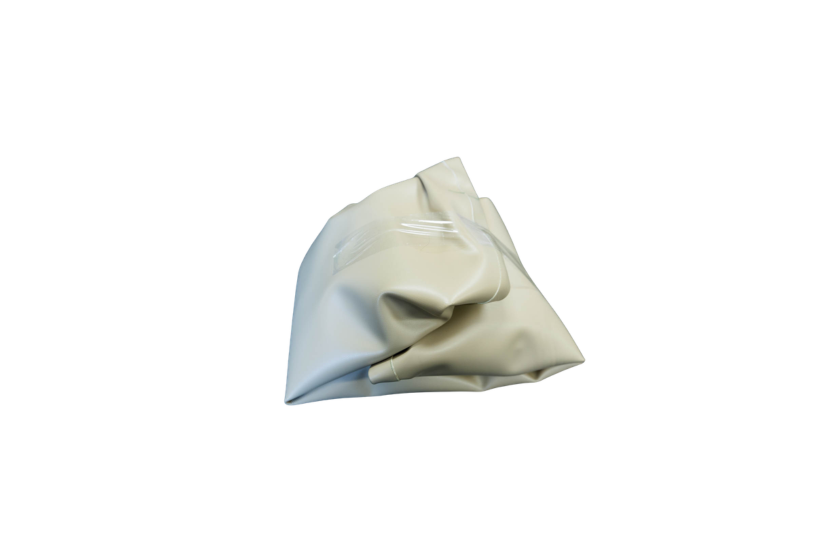 Compact 75L fuel bladder FB75SP packed away to save space when not in use