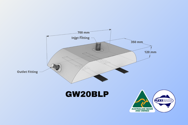 Universal Grey Water Bladder – Box Low-Profile | Caravan, Camper, 4x4/4WD