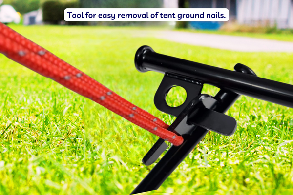 Ground Nail | Heavy Duty Steel Metal Pegs | Tent & Camping Stakes (Pack of 10)