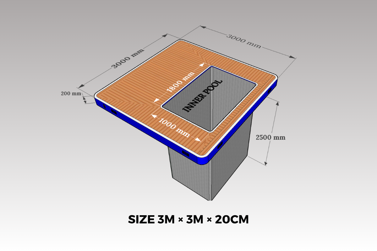 Inflatable Sea Pools with Full Walkway Platform