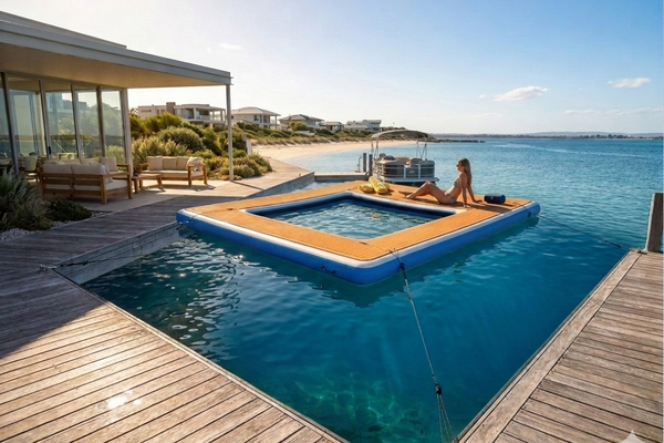 Inflatable Sea Pools with Full Walkway Platform