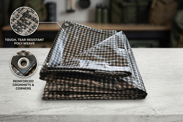 Medium-Duty Tarp 160GSM – Durable Poly Tarpaulin – Multipurpose Cover