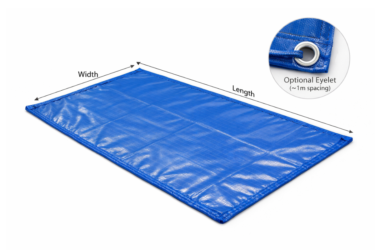 680GSM PVC Tarp – Super Heavy Duty Ripstop | Flat Sheet or Eyelets