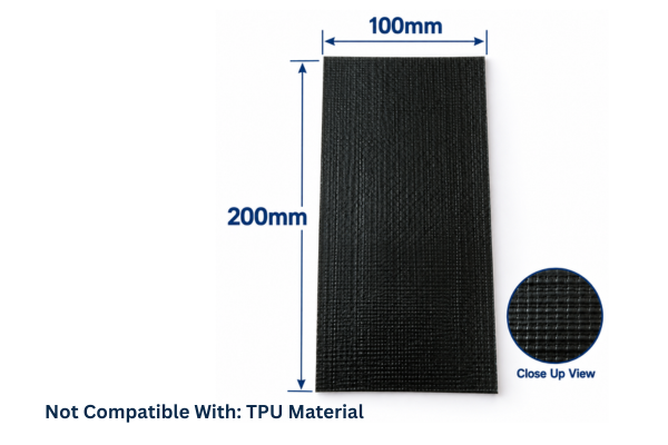 PVC & PE Tarp & Water Bladder Repair Patch – 200mm × 100mm