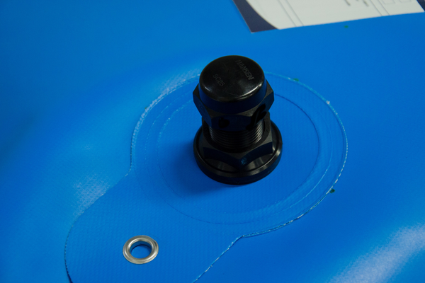 Closed up Inlet fitting with cap