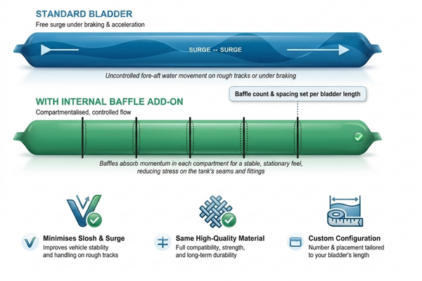Internal Baffles for the Bladders