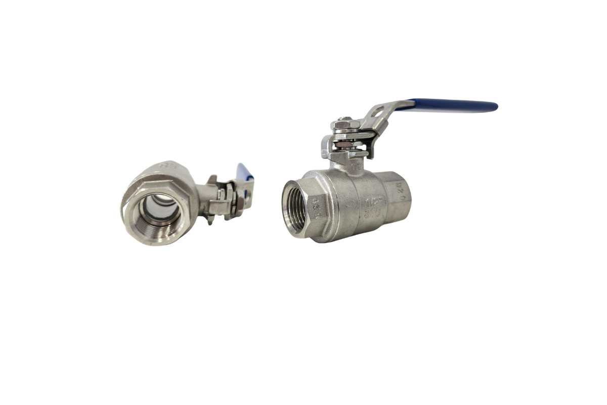 316 Stainless Ball Valve 2PC BSP F/F | Lockable Full Bore