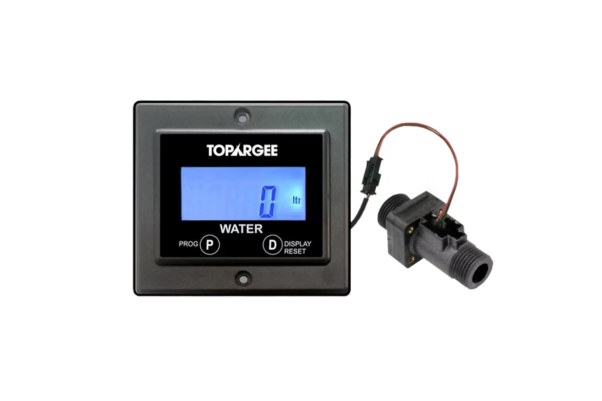 Topargee Flush Mount (H2F - FM) - Water Tank Gauge, RV, Motorhome, Boat, Caravan, 4x4
