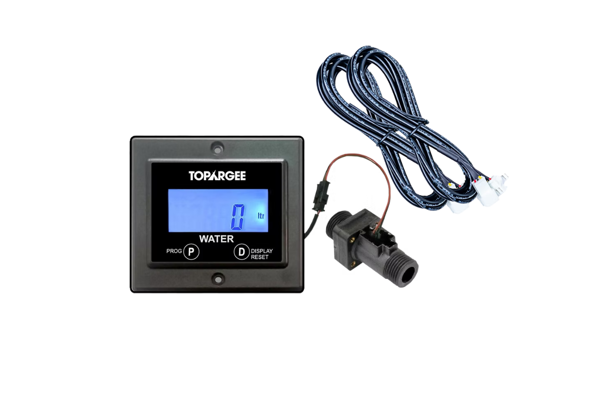 Topargee Flush Mount (H2F - FM) - Water Tank Gauge, RV, Motorhome, Boat, Caravan, 4x4