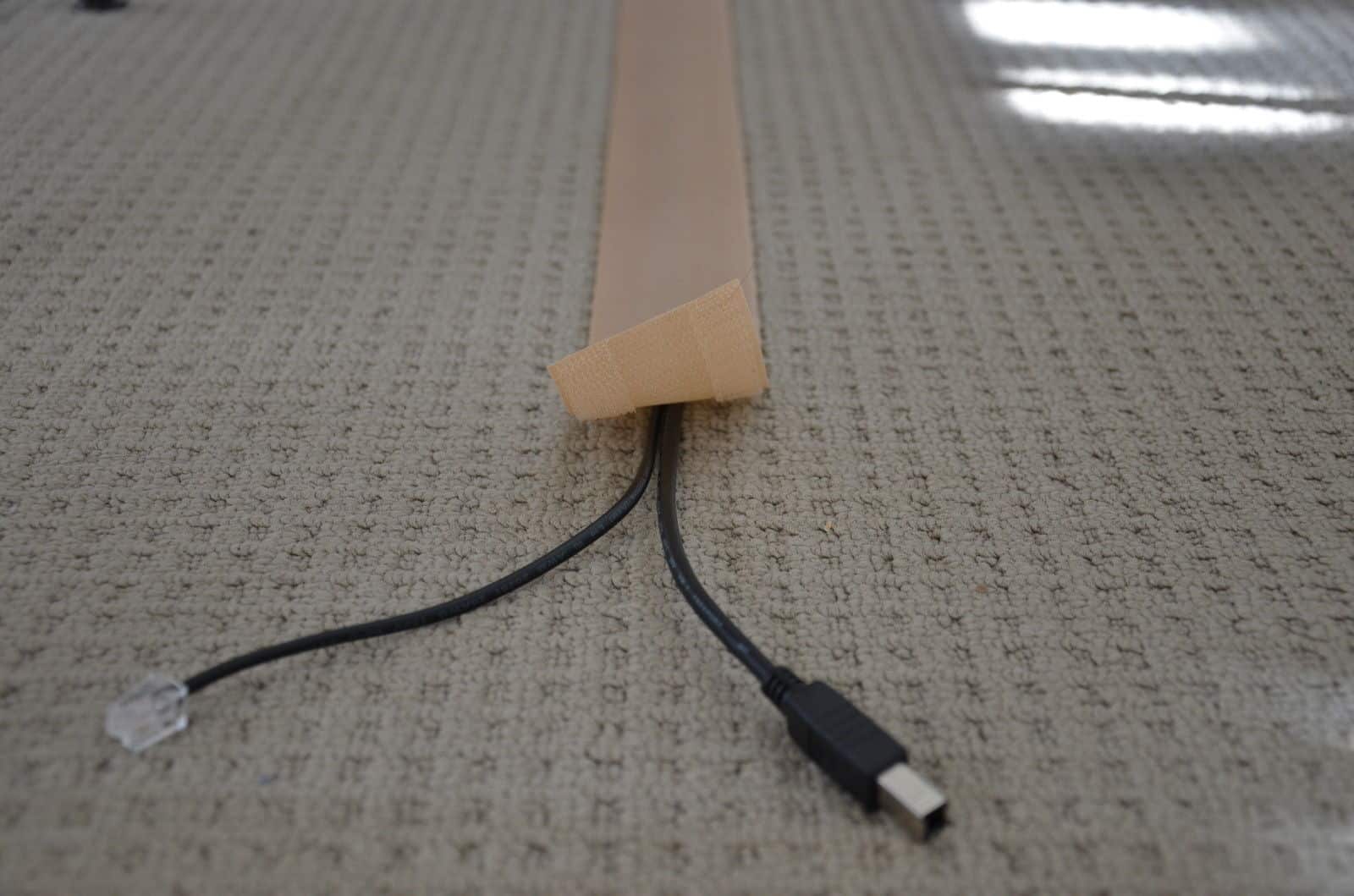 Cable Cover for Carpet - 100mm(width) Beige image 2