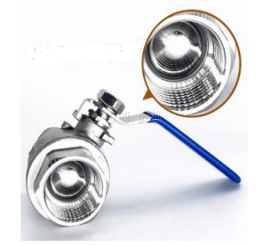 BALL VALVE FEMALE WITH BSP THREAD image 1