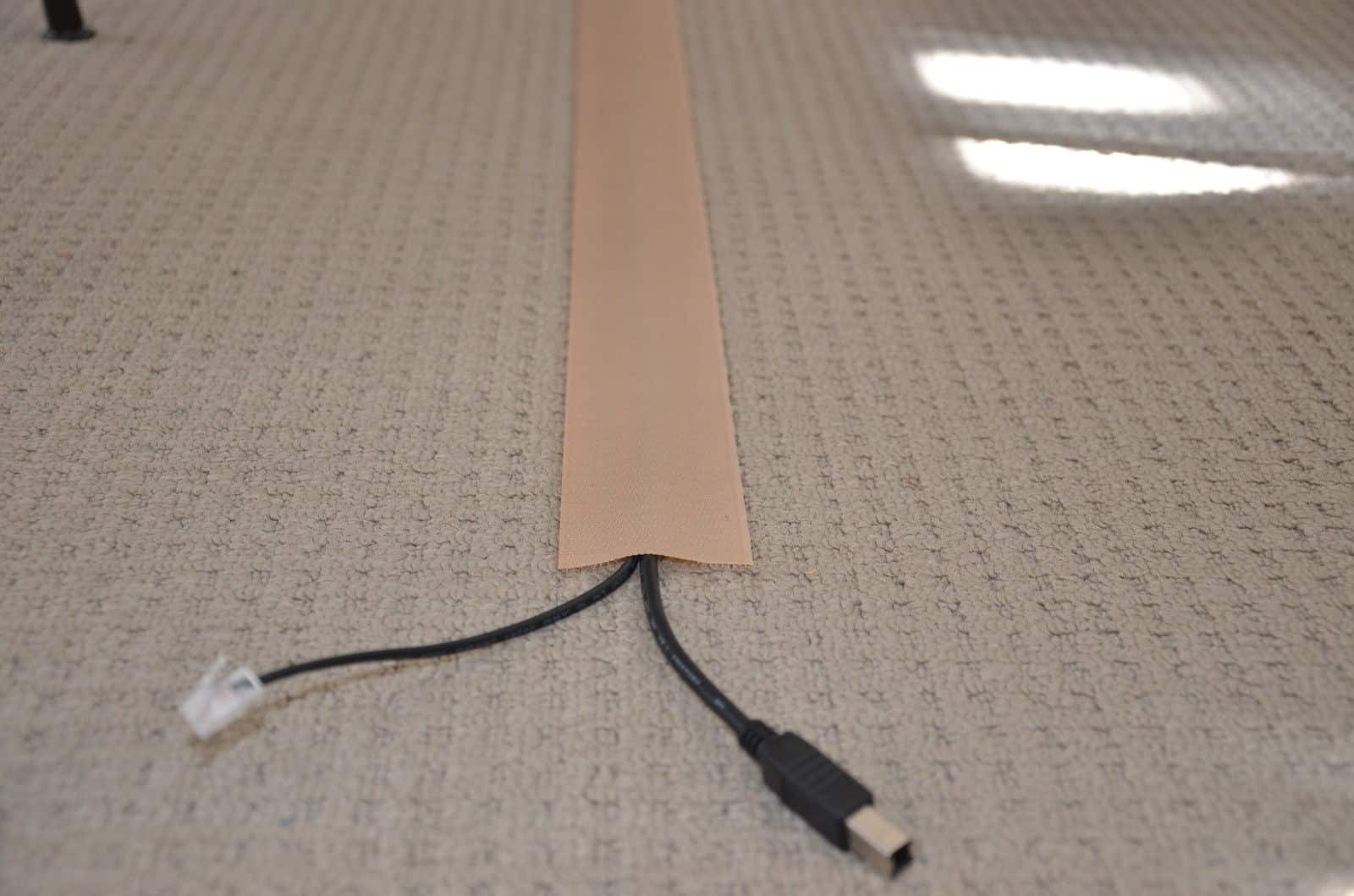 Cable Cover for Carpet - 100mm(width) Beige image 4