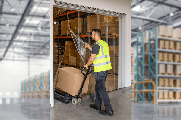 Commercial-Grade PVC Strip Door Kit – 1.25m Wide x 3m High image 3