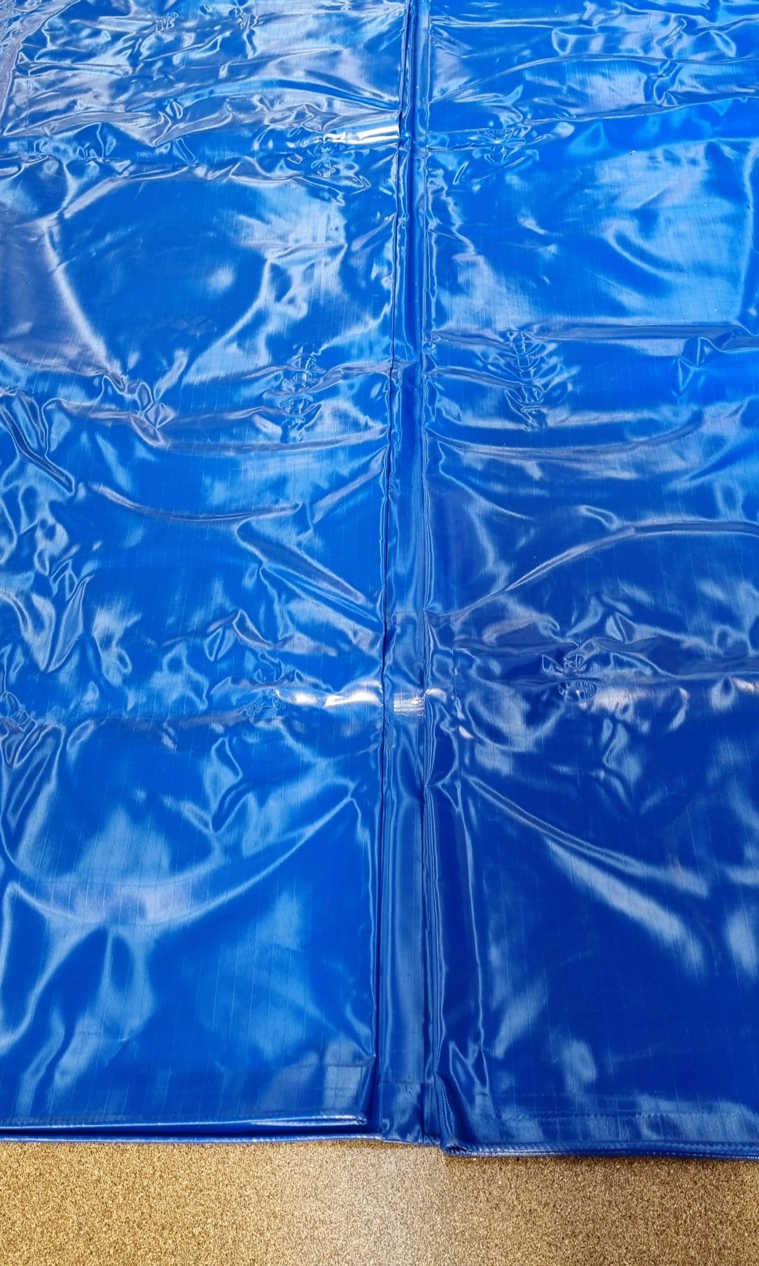 Custom 680GSM Super Heavy Duty Tarp with Rope Edge and Ripstop PVC – Navy Blue image 0