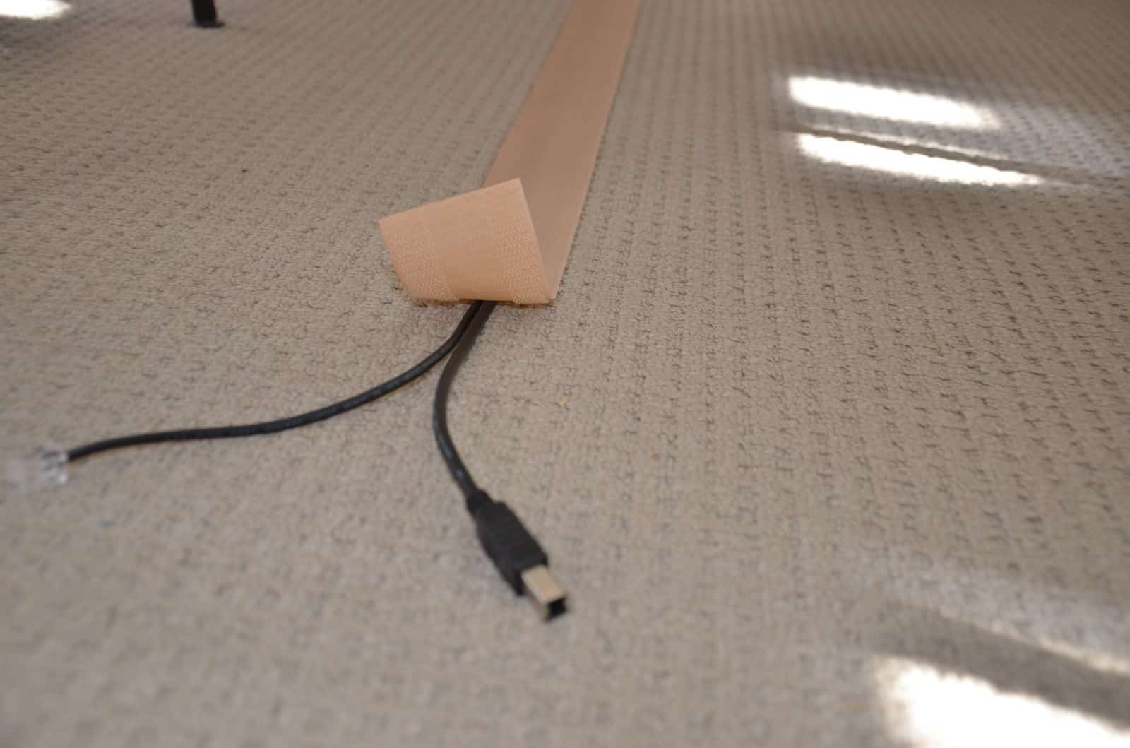 Cable Cover for Carpet - 100mm(width) Beige image 5