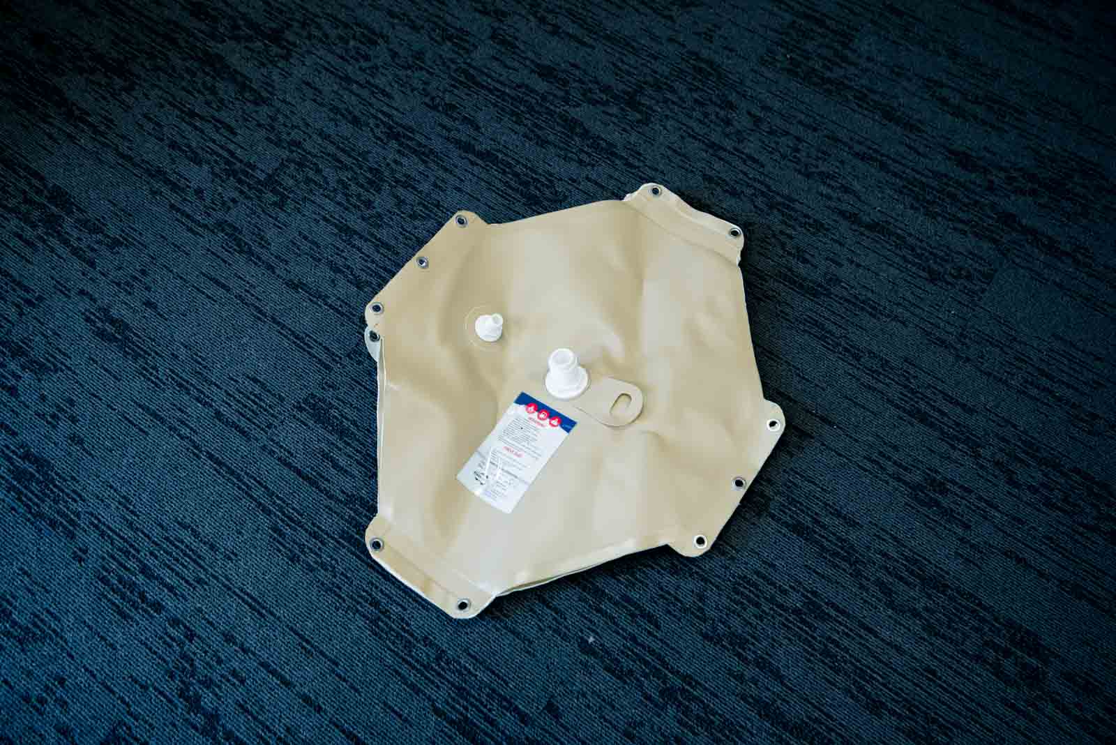 50L concertina diesel and chemical bladder FB50MB, marine and 4WD auxiliary tank, reinforced TPU