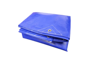 260GSM heavy-duty PE tarp folded with reinforced Heavy duty solid brass spur toothed eyelets tie-down – waterproof UV-stabilised tarpaulin Australia